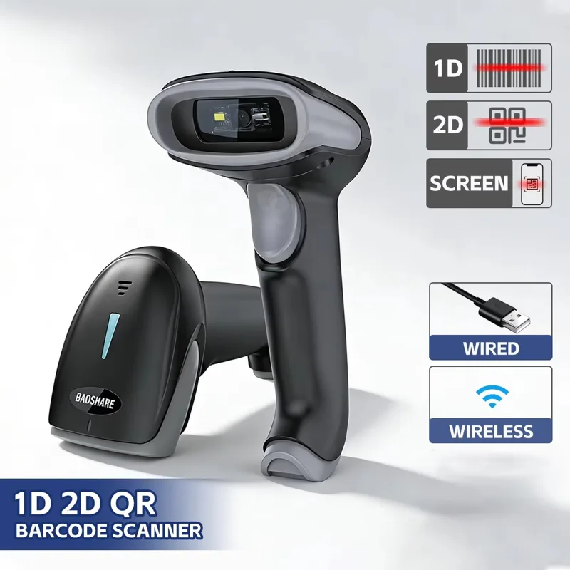 Barcode Scanner Wireless - USB Wireless for 2.4G Barcode Scanner