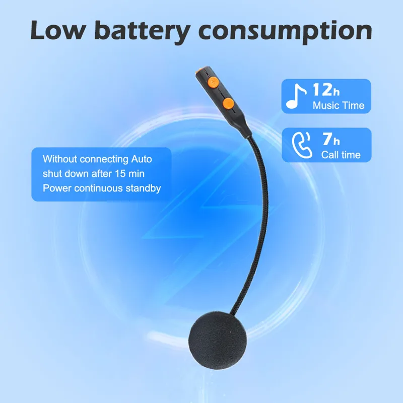 Bluetooth Speaker Waterproof - Kihous Single Ear Motorcycle Helmet Headset