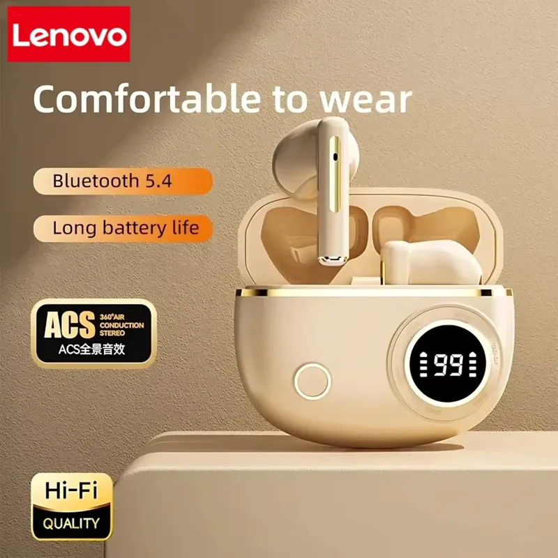 Bluetooth Speaker Waterproof - Lenovo TWS Wireless Bluetooth Headset LED