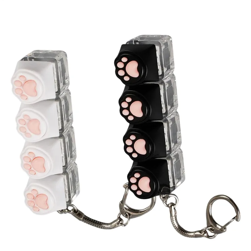 Electronics Gadgets For Kids - LED Keyboard Keychain Fidget Toys Crystal