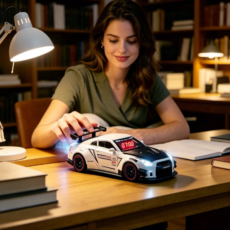 Digital Alarm Clock - 1set Sports Car Shaped Digital Alarm