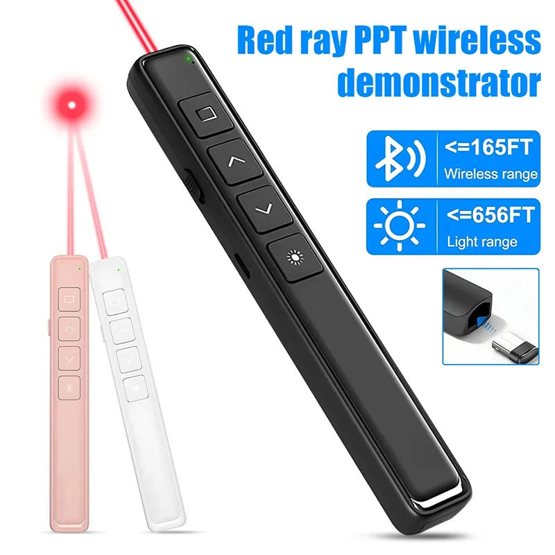 Laser Pointer Presenter - Wireless Presentation Clicker Powerpoint Pen RF