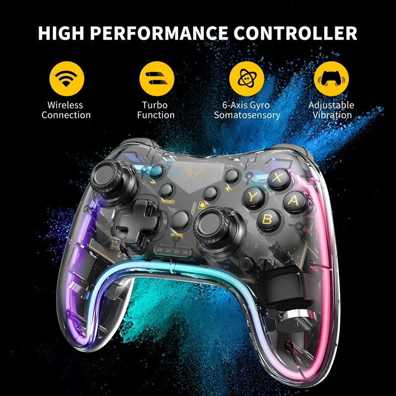 Retro Game Controller Usb - Wireless RGB Retro Gaming Controller for