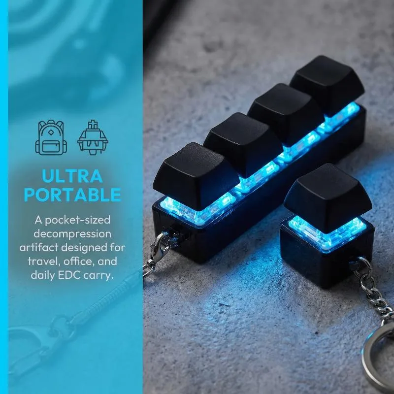 Electronics Gadgets For Kids - Stress Relief Fidget Keyboard Keychain Toy