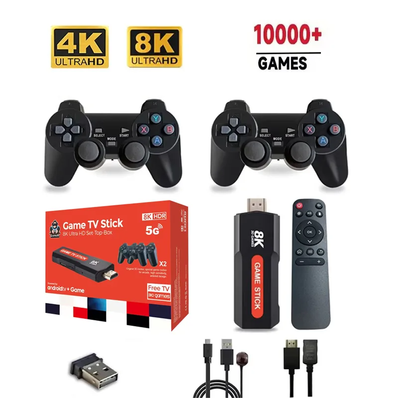 Retro Game Controller Usb - X2 Game Stick HD 4K 8K