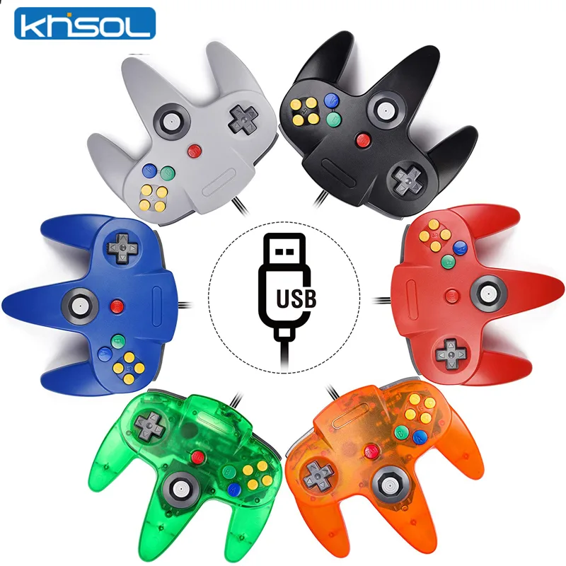 Retro Game Controller Usb - N64 Controller Classic USB Wired Remote
