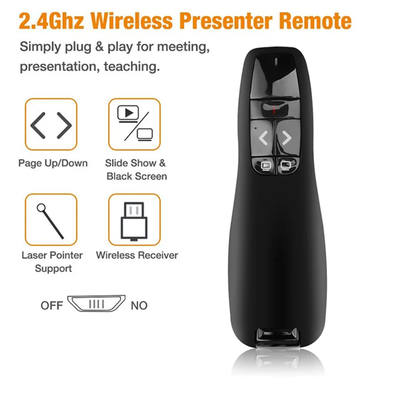 Laser Pointer Presenter - Wireless USB Powerpoint Presentation PPT Flip