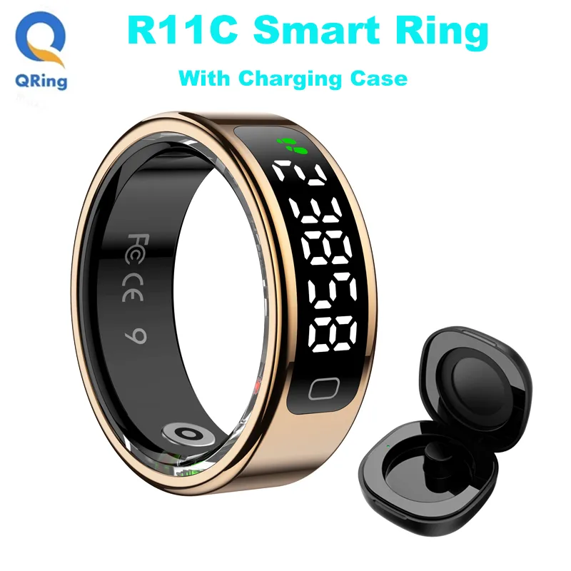 Smart Ring Health - AMZMAX R11C Display Screen Smart Ring