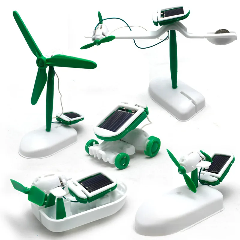 Electronics Gadgets For Kids - 6-In-1 Solar-Power Robot Kit Assembling Ship