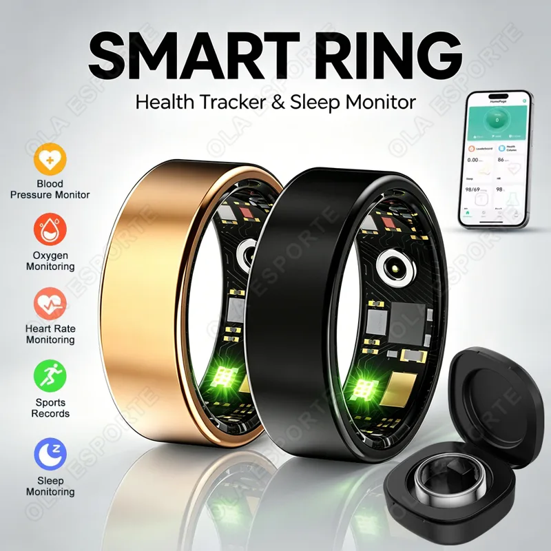 Smart Ring Health - Titanium Alloy Smart Ring, Health Tracker
