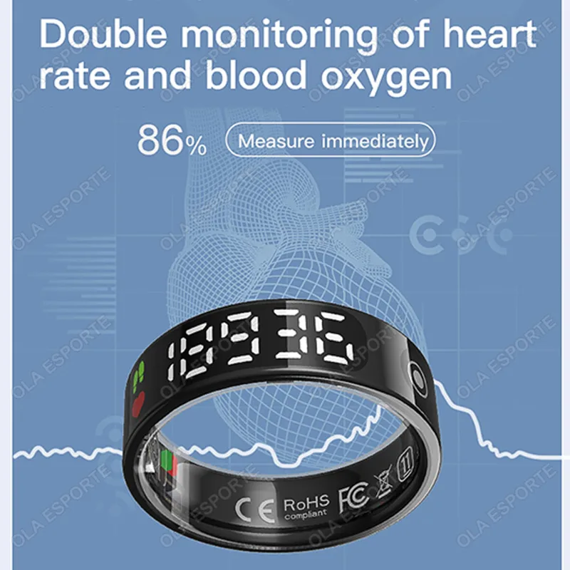 SR08 Smart Ring with Charging  - đánh giá và giá Smart Ring Health