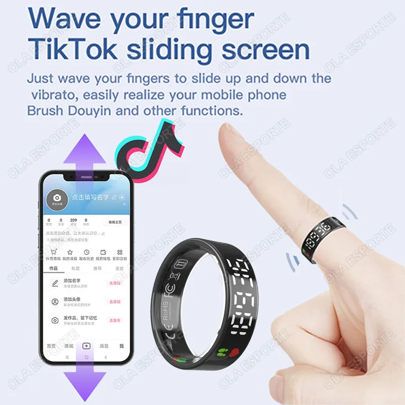 SR08 Smart Ring with Charging  - đánh giá và giá Smart Ring Health
