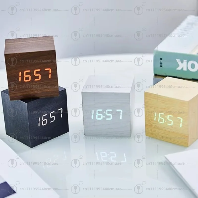 Digital Alarm Clock Wooden Lig - đánh giá và giá Digital Alarm Clock
