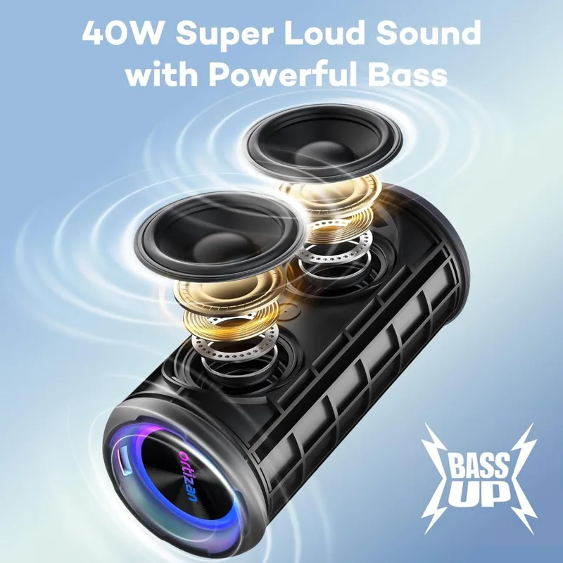 Portable Bluetooth Speaker, 40 - đánh giá và giá Bluetooth Speaker Waterproof