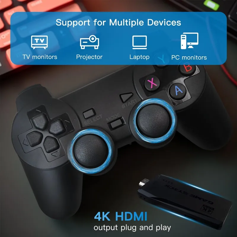Retro Video Game Console 4K Ga - đánh giá và giá Retro Game Controller Usb