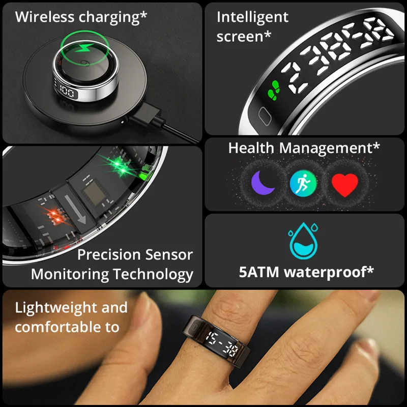 COLMI R12 Smart Ring with Disp - đánh giá và giá Smart Ring Health