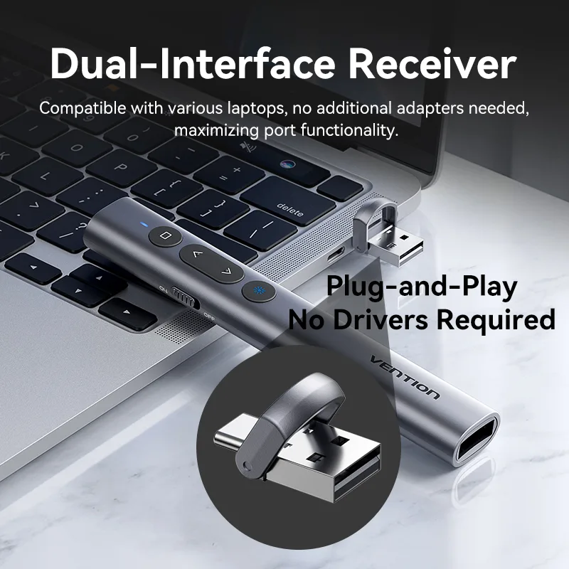 Vention Wireless Laser Pointer - đánh giá và giá Laser Pointer Presenter