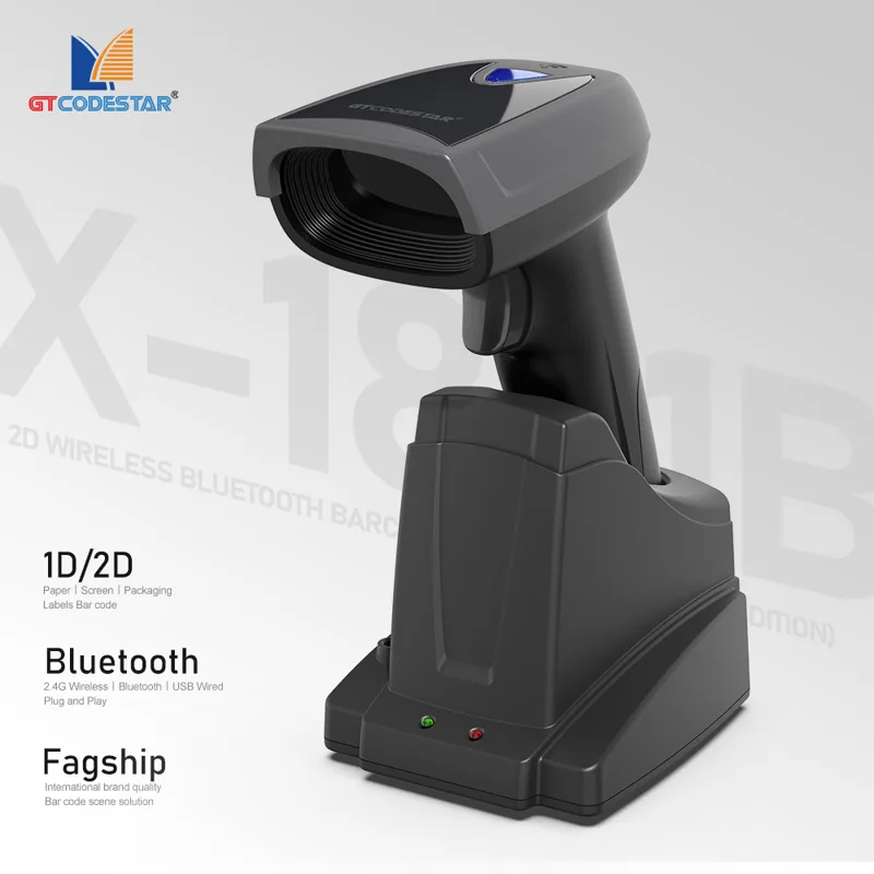 GTCODESTAR X-1801B Qr 1D 2D Ba - đánh giá và giá Barcode Scanner Wireless