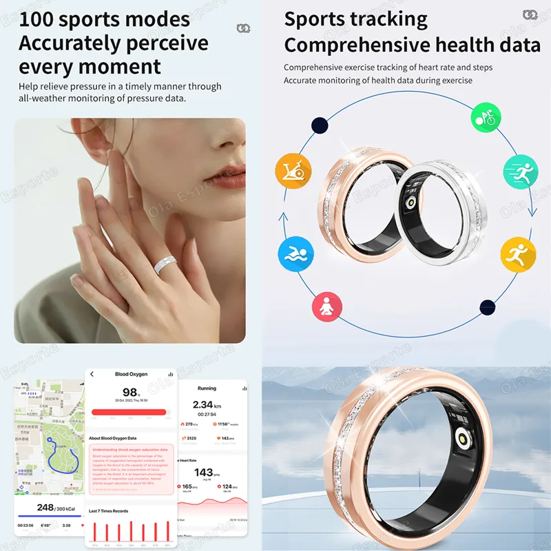 2025 New Smart Ring Lady Heart - đánh giá và giá Smart Ring Health