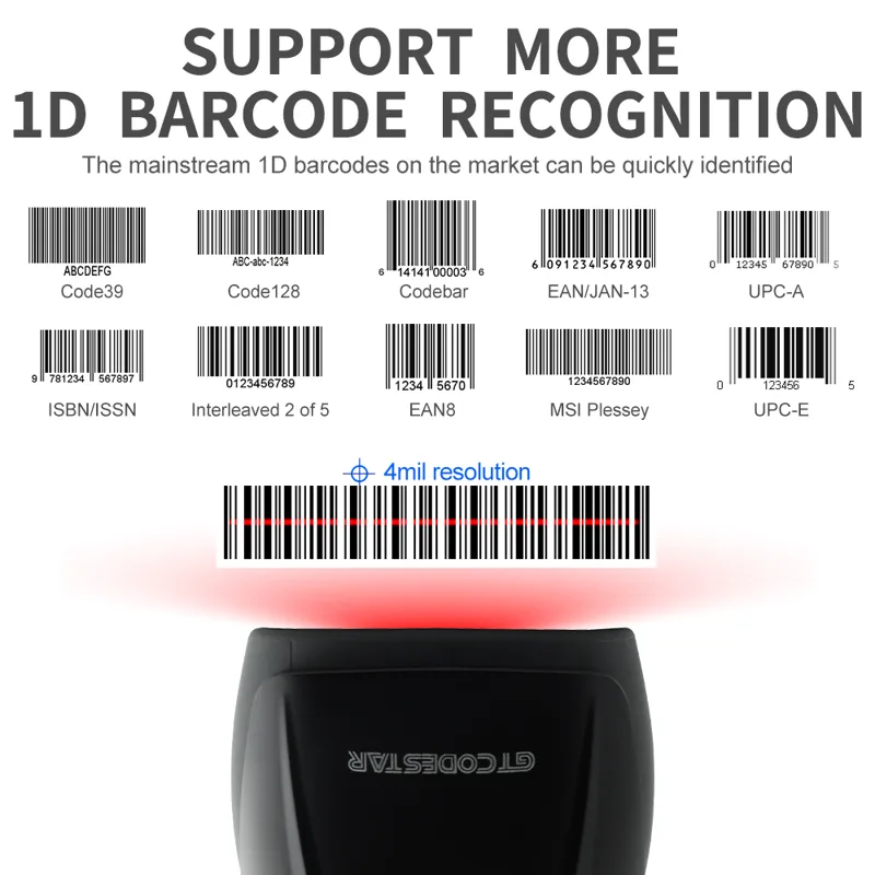 GTCODESTAR High Quality Handhe - đánh giá và giá Barcode Scanner Wireless