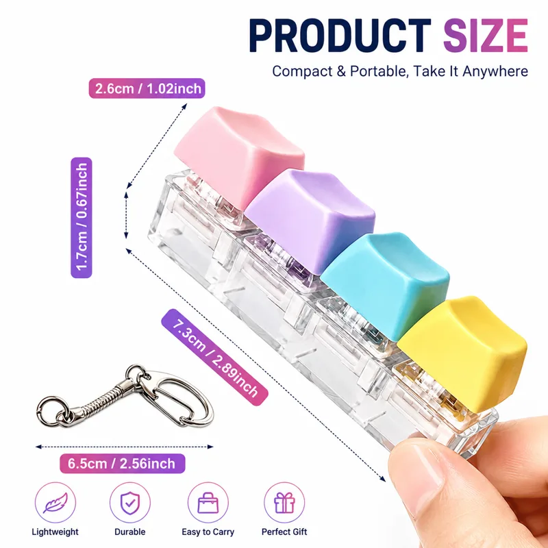 NEW Keyboard Keychain Fidget T - đánh giá và giá Electronics Gadgets For Kids