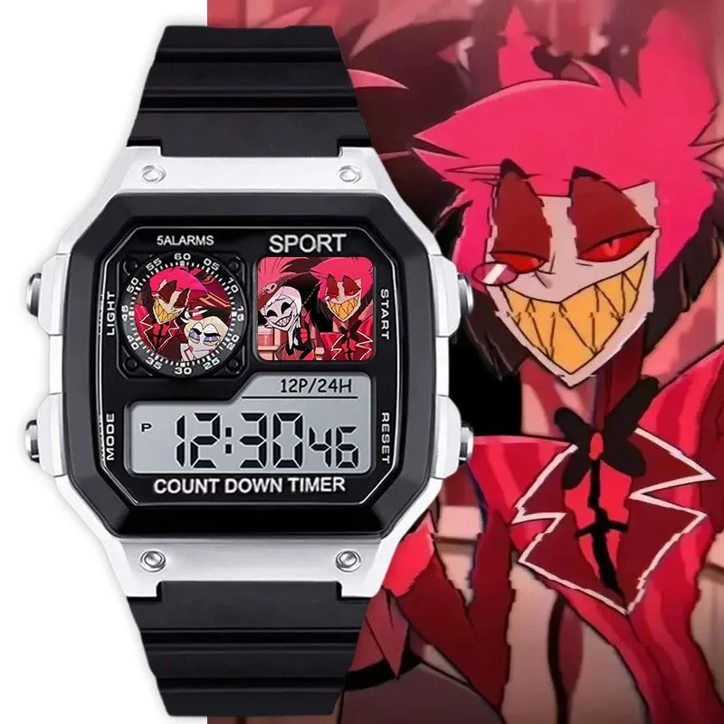 Hazbin Hotel Charlie Alastor L - đánh giá và giá Digital Alarm Clock