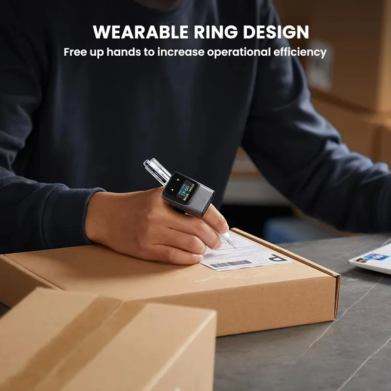 Eyoyo Mini 1D Wearable Wireles - đánh giá và giá Barcode Scanner Wireless
