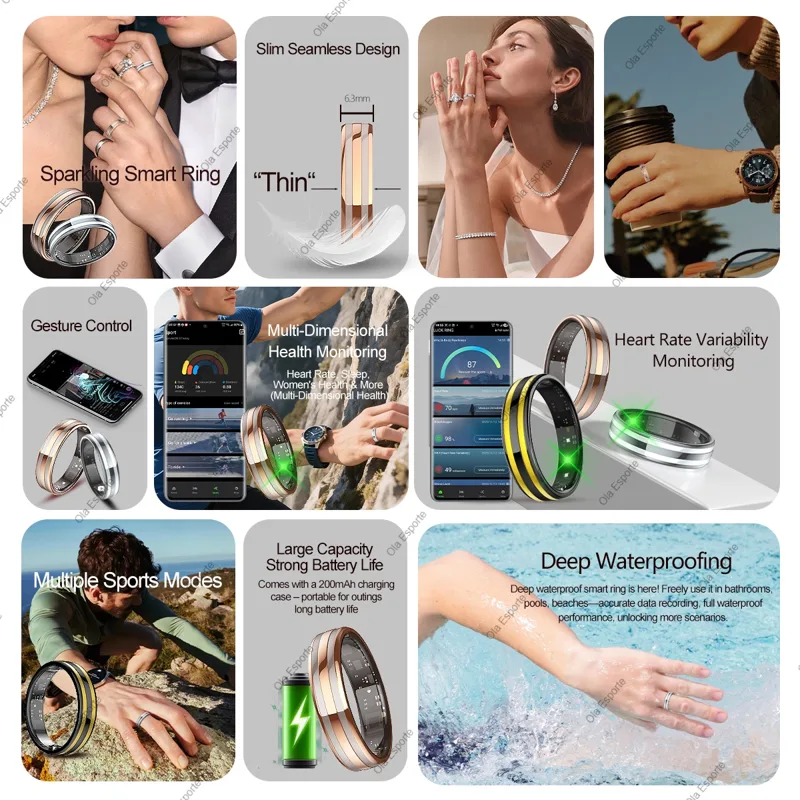 New Smart Ring Female Health T - đánh giá và giá Smart Ring Health