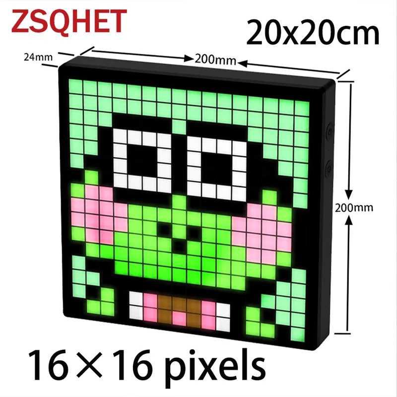 ZSQHET LED Pixel Art Display S - đánh giá và giá Digital Alarm Clock