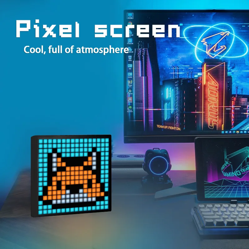 ZSQHET LED Pixel Art Display S - đánh giá và giá Digital Alarm Clock