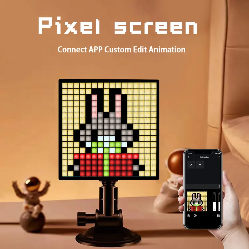 ZSQHET LED Pixel Art Display S - đánh giá và giá Digital Alarm Clock