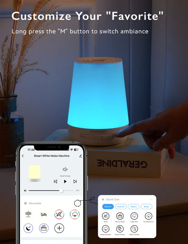 Momcozy Baby White Noise Sound - đánh giá và giá Digital Alarm Clock