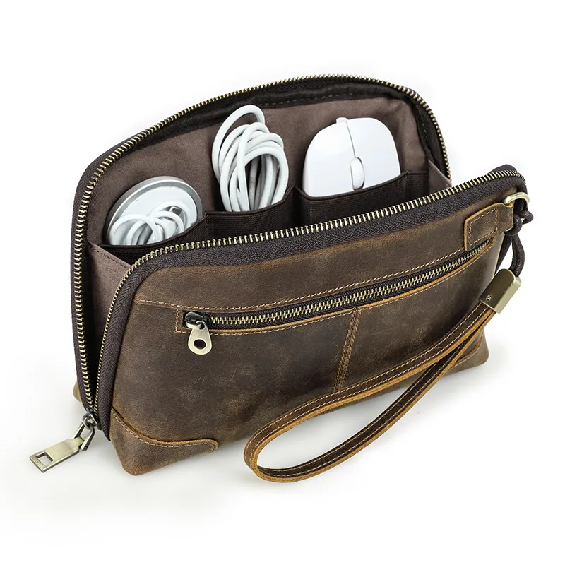 Genuine Leather Tech Pouch Mul - đánh giá và giá Electronics Gadgets In China