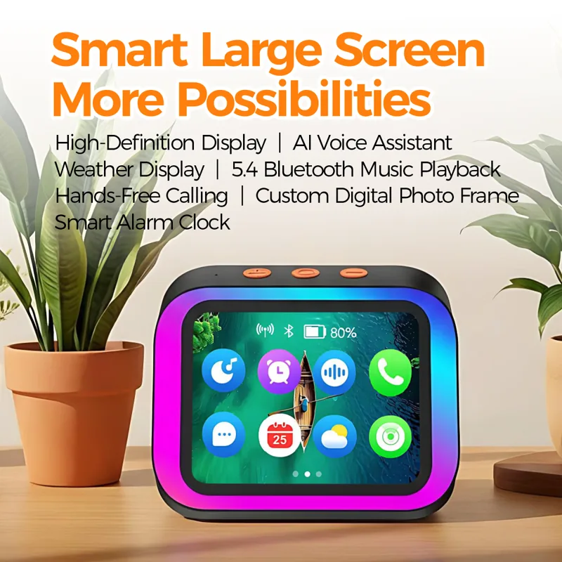 AI Bluetooth Speaker 5.4 AI vo - đánh giá và giá Digital Alarm Clock