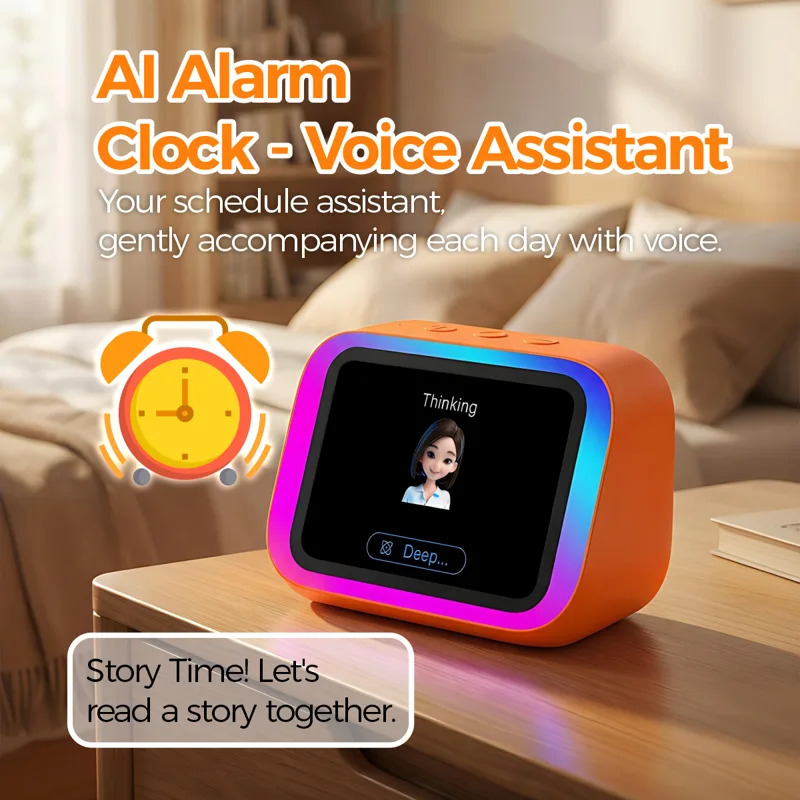 AI Bluetooth Speaker 5.4 AI vo - đánh giá và giá Digital Alarm Clock