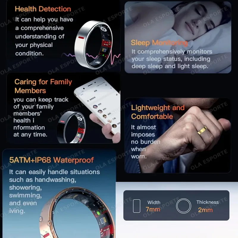 2026 Outdoor Sports Smart Ring - đánh giá và giá Smart Ring Health