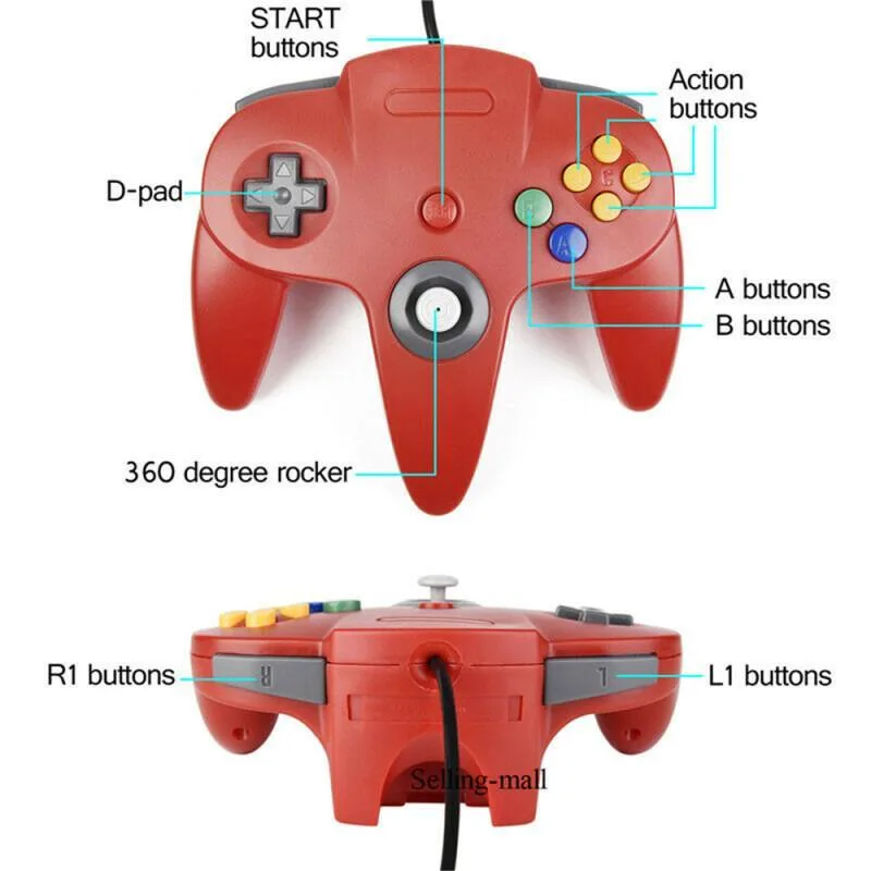 N64 Controller Classic USB Wir - đánh giá và giá Retro Game Controller Usb