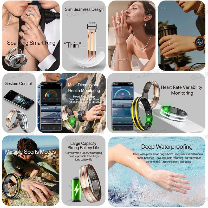 Gesture Sensing Smart Ring Hea - đánh giá và giá Smart Ring Health